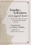 Schiller: Goethe-Lektionen vorwiegend heiter