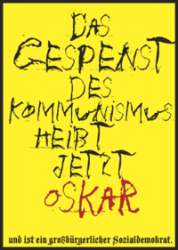 Postkarte: Gespenst Oskar